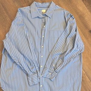 A New Day (Target) Blue & White Stripped Polo. Recently dry cleaned. Worn once.